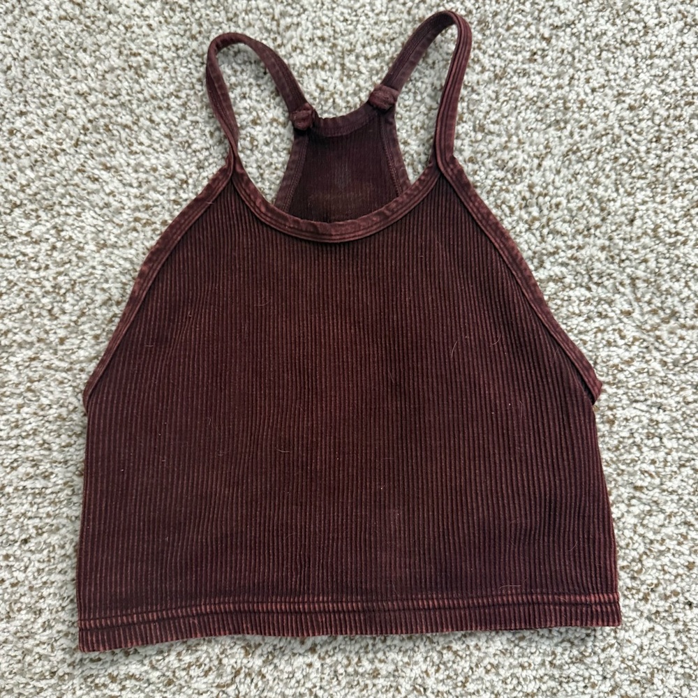 Free People Happiness Runs Crop Tank ribbed tank